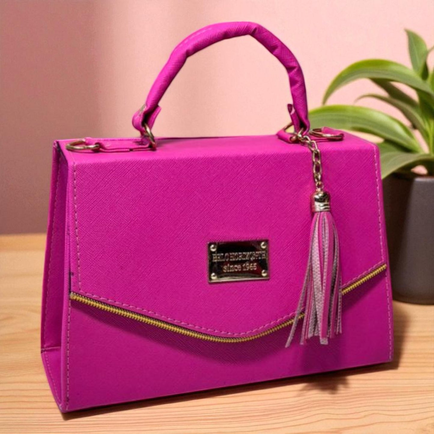 Bolsa ARLETTE Crossbody Azul Rey con Tassel Moderno – Mini Tote Elegante y Juvenil