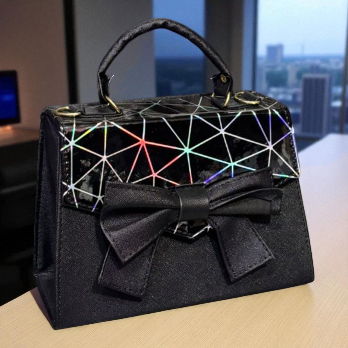 Bolsa BETSABE Crossbody Roja con Moño Grande – Mini Tote Elegante y Femenino