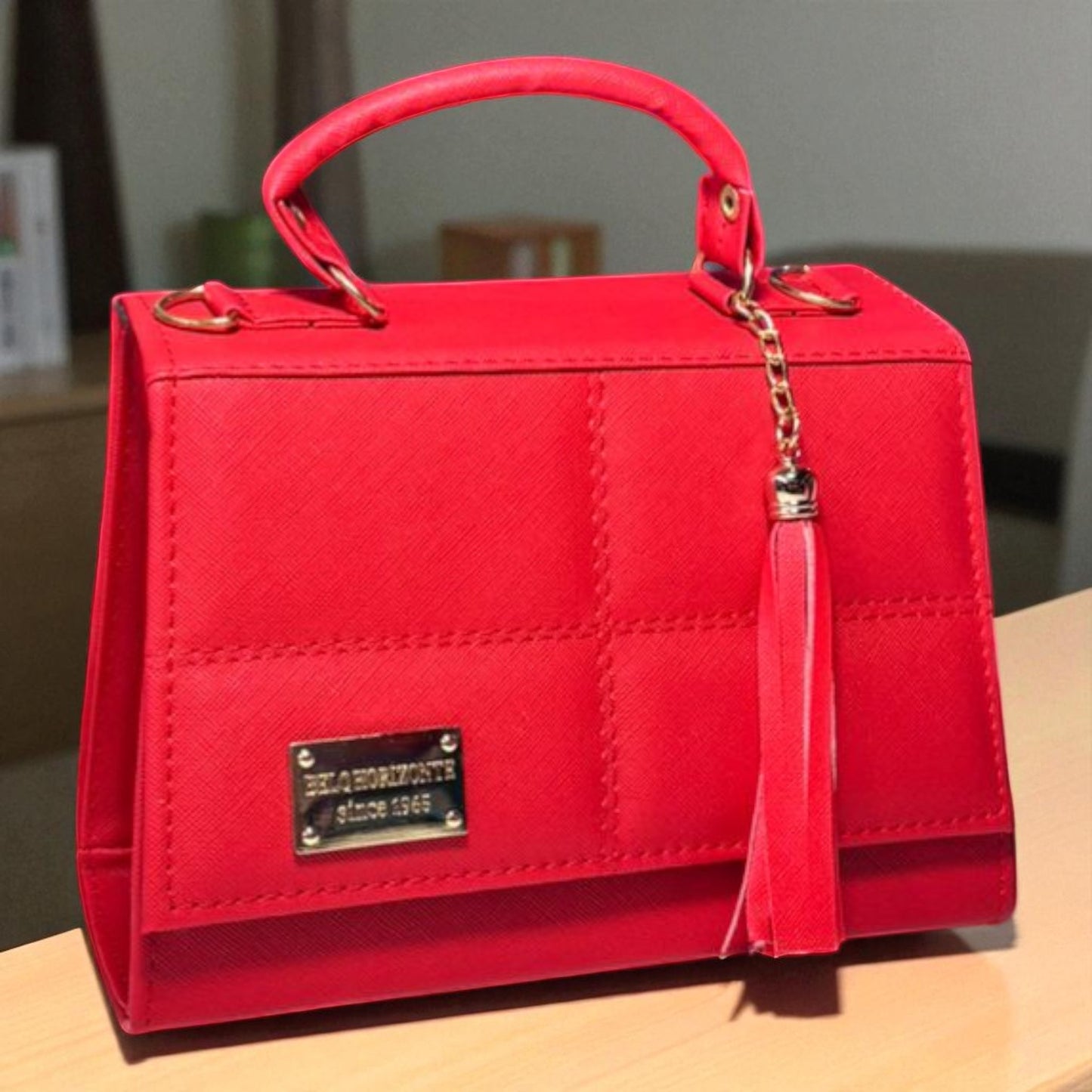 Bolsa DAMIANA Crossbody Rosa Pastel con Tassel – Mini Tote Elegante y Femenino