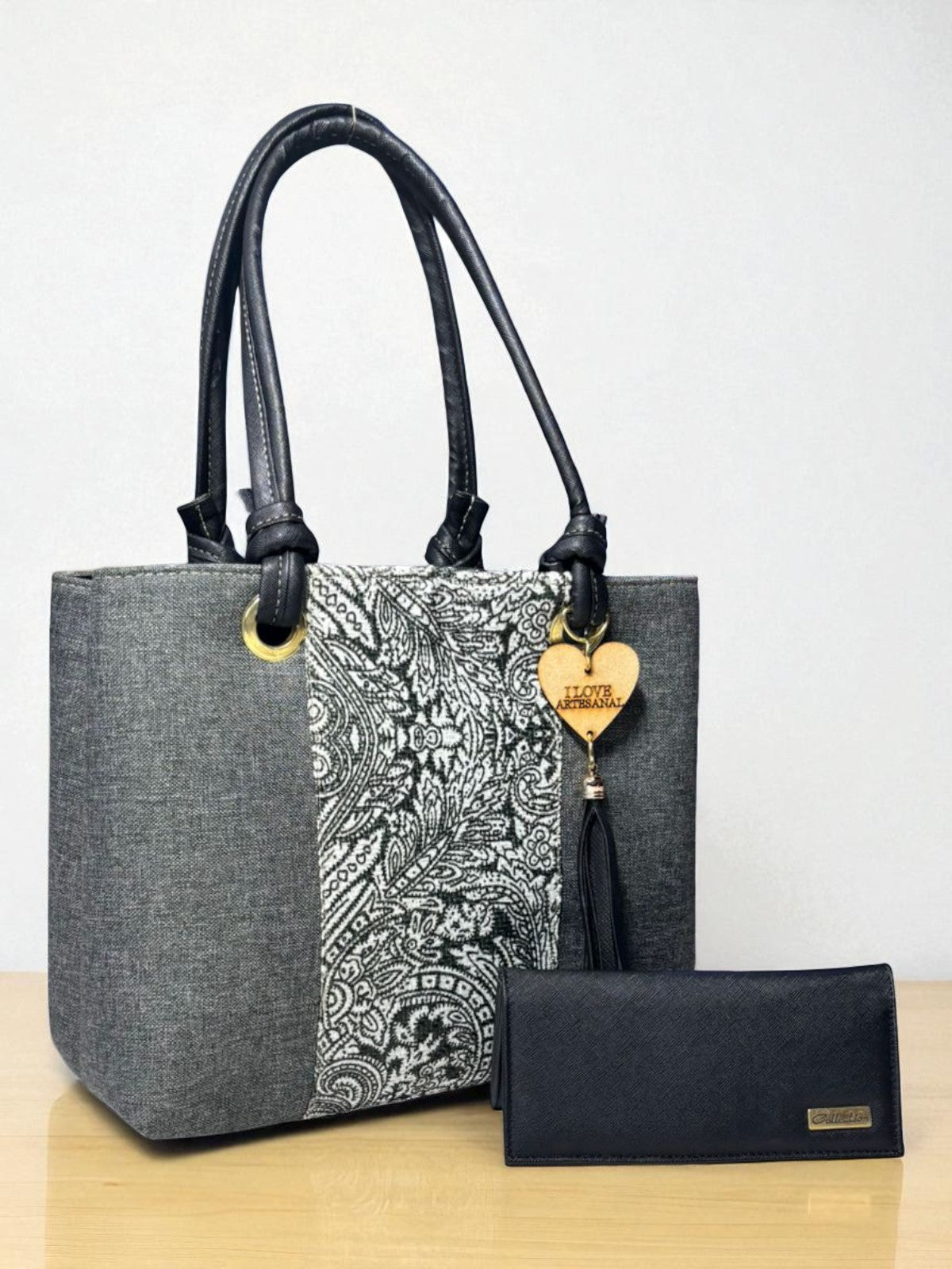 Bolsa artesanal de dama SOFIA bordado floral colorido grande elegante resistente ideal revender