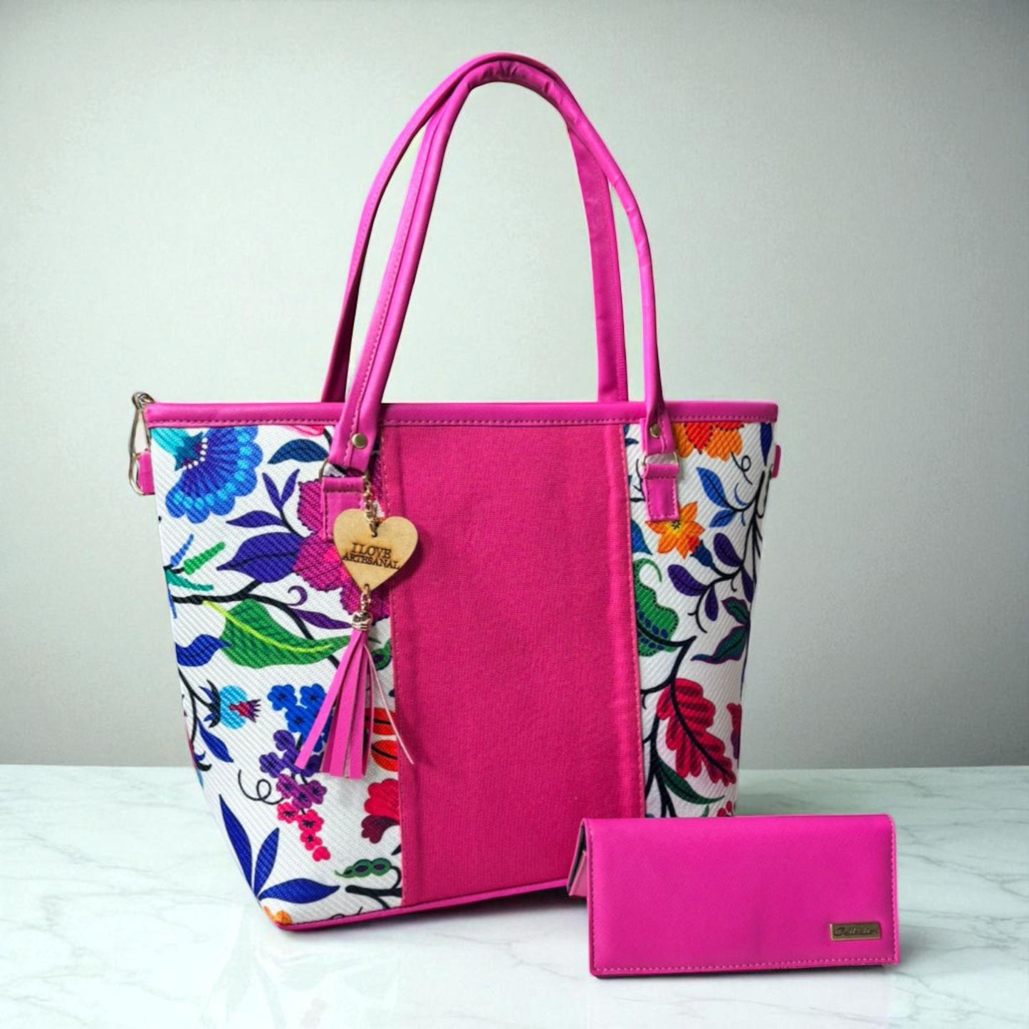 Bolsa artesanal BEATRIZ grande girasoles amarilla mujer elegante moderna resistente ideal regalo