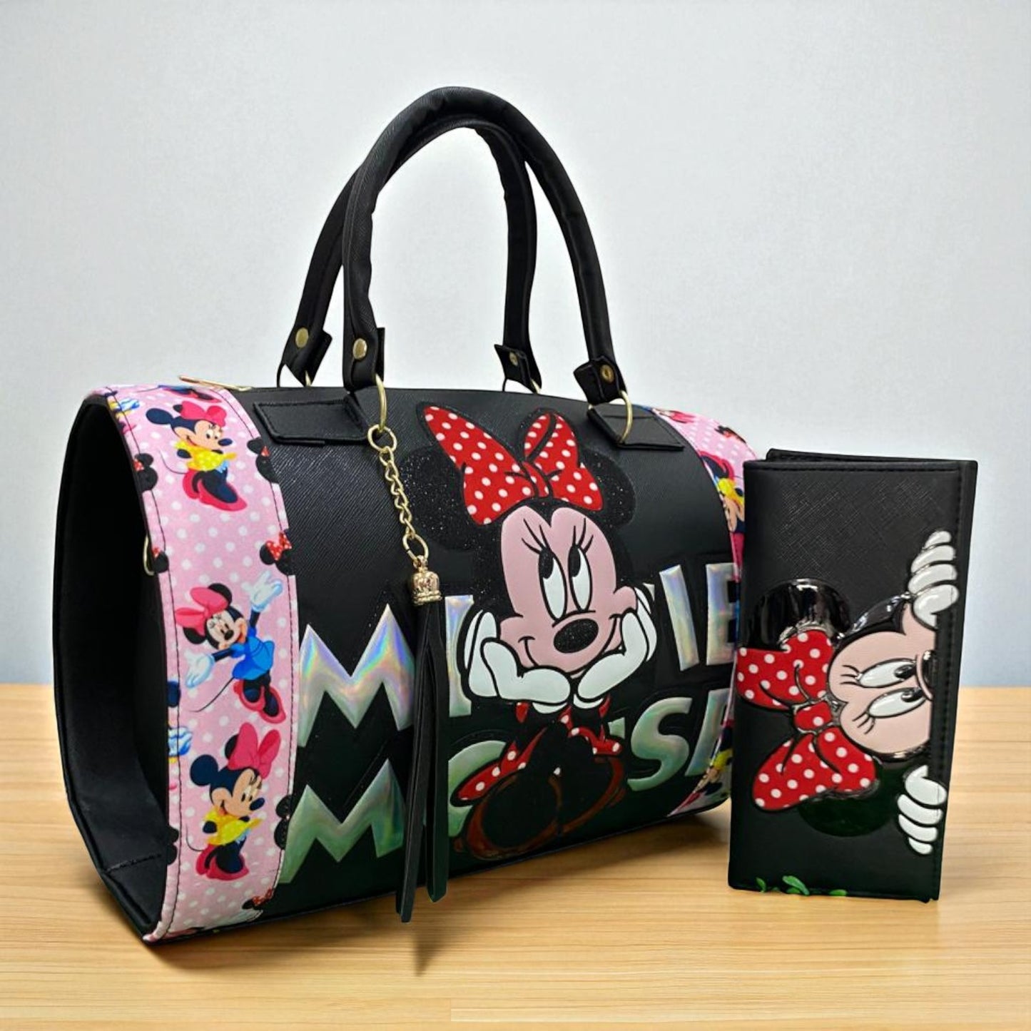 Bolsa de dama Personajes divertida moderna exclusiva morada sintética alta calidad duradera