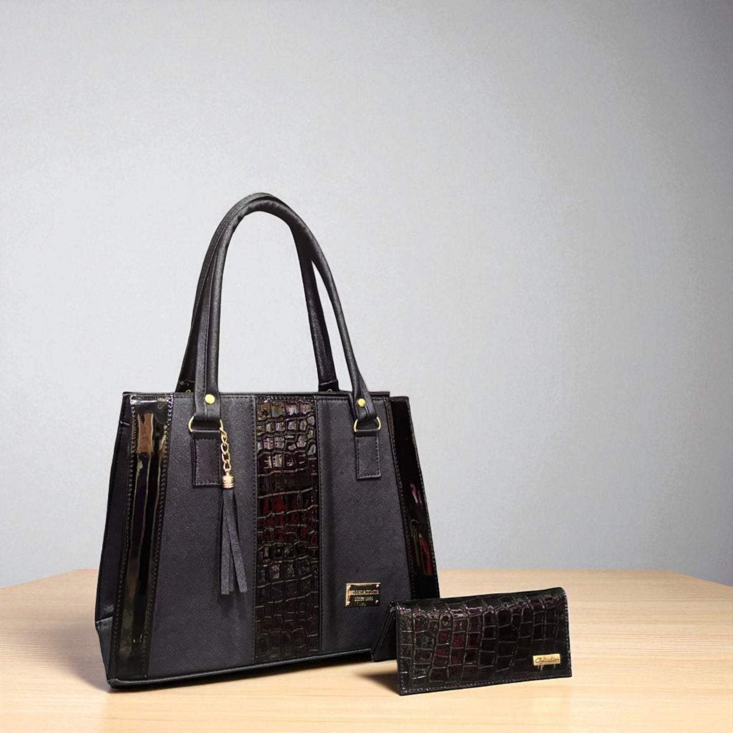 Bolsa ABRIL mujer elegante color vino sintética alta calidad