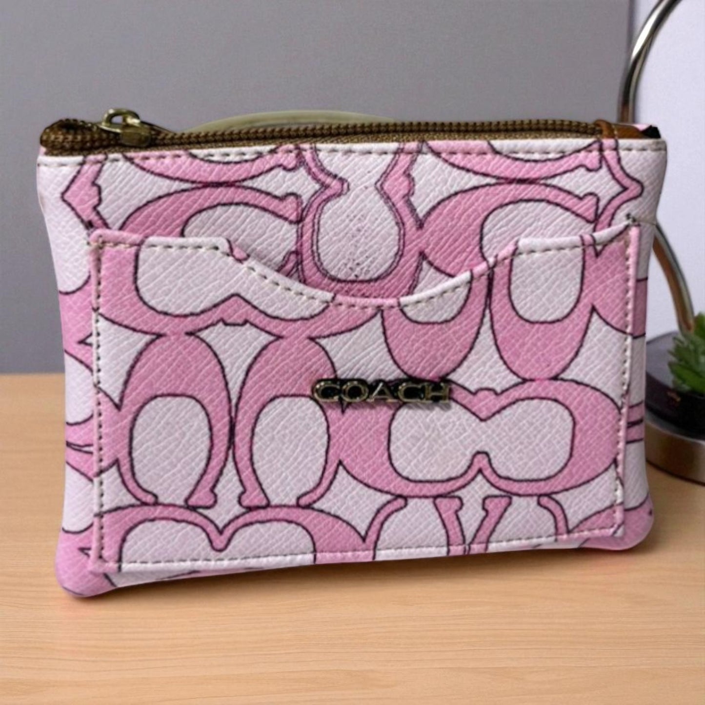 Tarjetero Morado con Cerezitas 🍒 – Compacto, Elegante y Súper Práctico