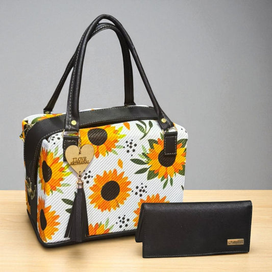 Bolsa ABIGAIL artesanal de girasoles ideal para mujer moderna
