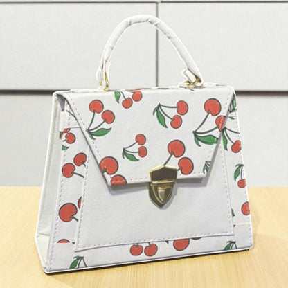 Bolsa ALBA crossbody cerezas diseño moderno rojo blanco, moda juvenil tendencia 2025