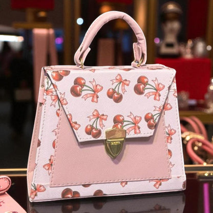 Bolsa ALBA crossbody cerezas diseño moderno rojo blanco, moda juvenil tendencia 2025