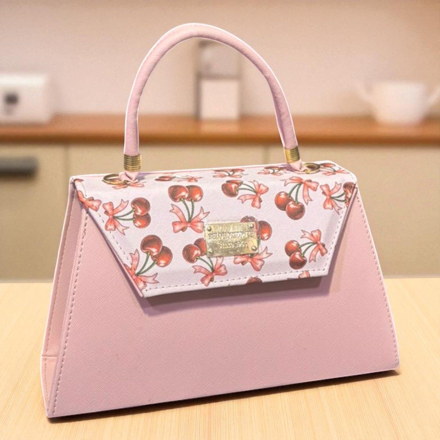 Bolsa ALBA crossbody cerezas diseño moderno rojo blanco, moda juvenil tendencia 2025