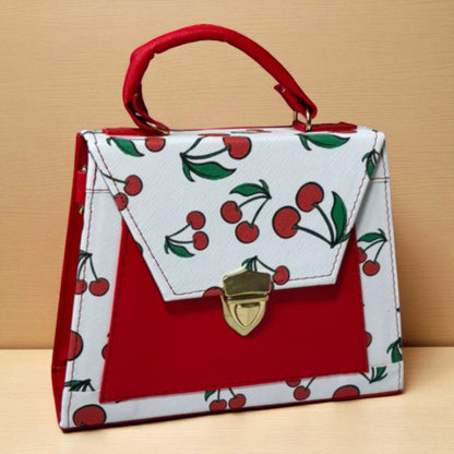 Bolsa ALBA crossbody cerezas diseño moderno rojo blanco, moda juvenil tendencia 2025