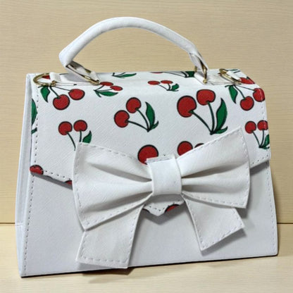 Bolsa ALBA crossbody cerezas diseño moderno rojo blanco, moda juvenil tendencia 2025
