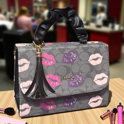 Bolsa ALEIDA  crossbody cerezas estilo juvenil, sintética alta calidad, ideal para revender