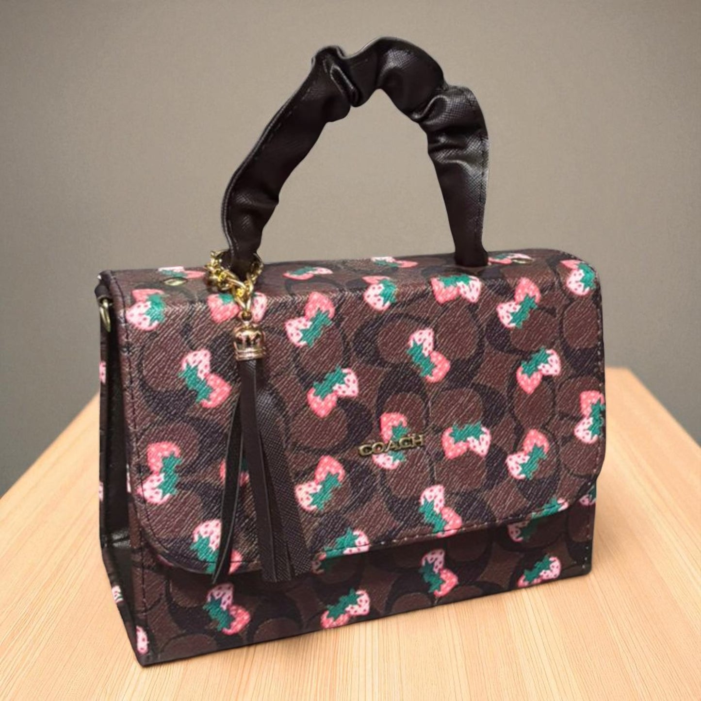 Bolsa ALEIDA  crossbody cerezas estilo juvenil, sintética alta calidad, ideal para revender