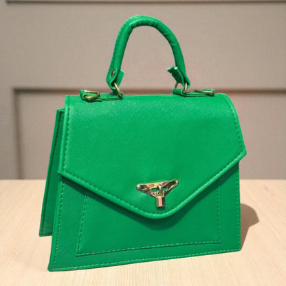 Bolsa ALESSIA Crossbody Fucsia con Moño Dorado Elegante – Mini Tote Juvenil y Chic