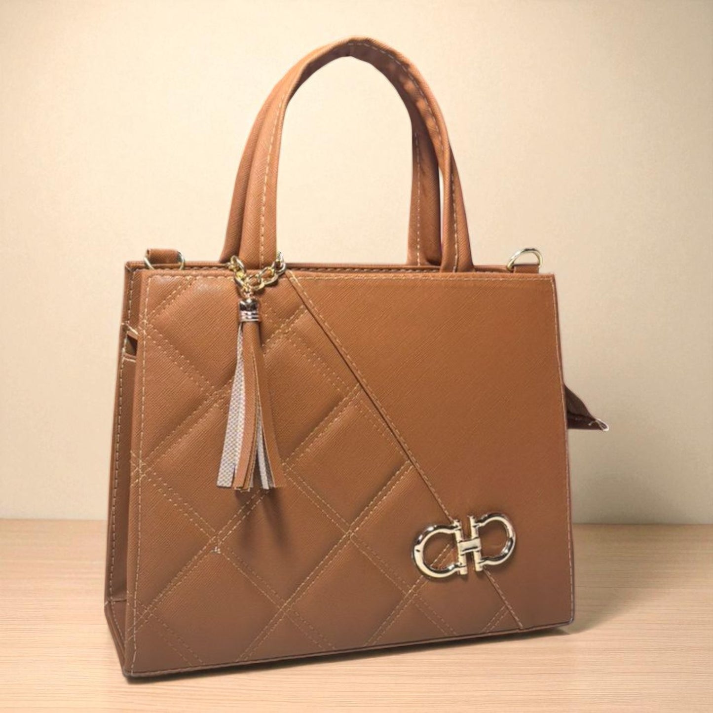 Bolsa ANAIS  Mediana Roja Elegante con Charm | Moda Dama Casual y Formal | Ideal Oficina y Eventos