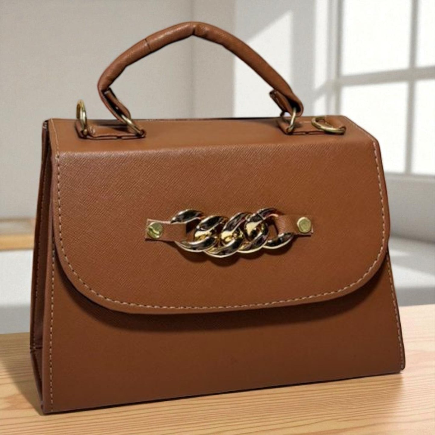 Bolsa ANASTACIA Crossbody Lila Tie-Dye Pastel con Cadena Dorada – Mini Tote Juvenil de Moda