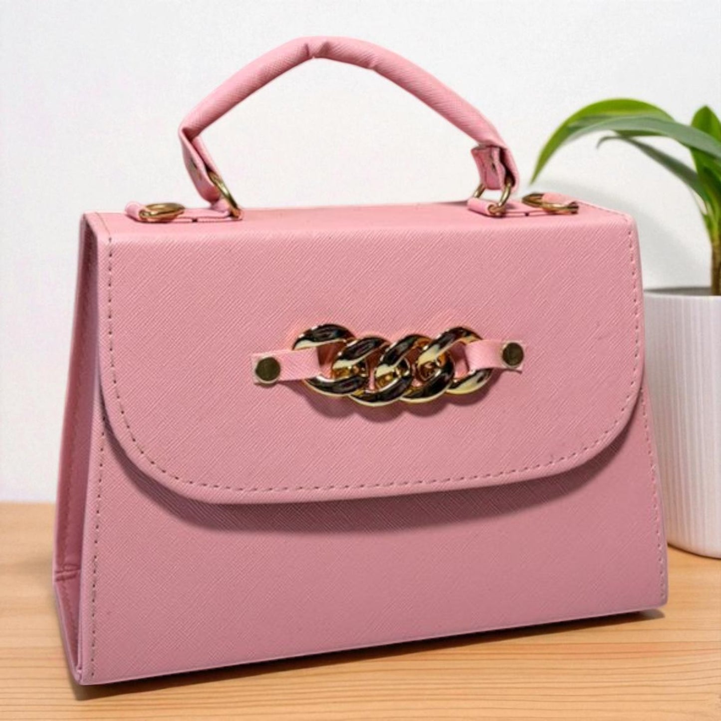 Bolsa ANASTACIA Crossbody Lila Tie-Dye Pastel con Cadena Dorada – Mini Tote Juvenil de Moda