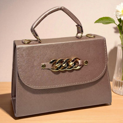 Bolsa ANASTACIA Crossbody Lila Tie-Dye Pastel con Cadena Dorada – Mini Tote Juvenil de Moda