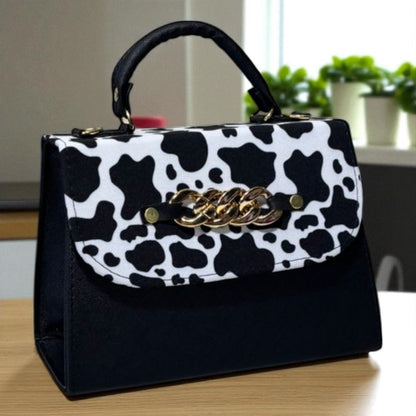 Bolsa ANASTACIA Crossbody Lila Tie-Dye Pastel con Cadena Dorada – Mini Tote Juvenil de Moda