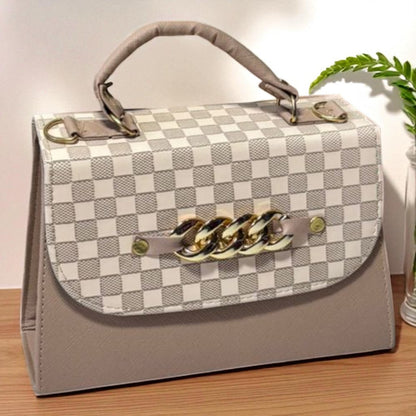 Bolsa ANASTACIA Crossbody Lila Tie-Dye Pastel con Cadena Dorada – Mini Tote Juvenil de Moda