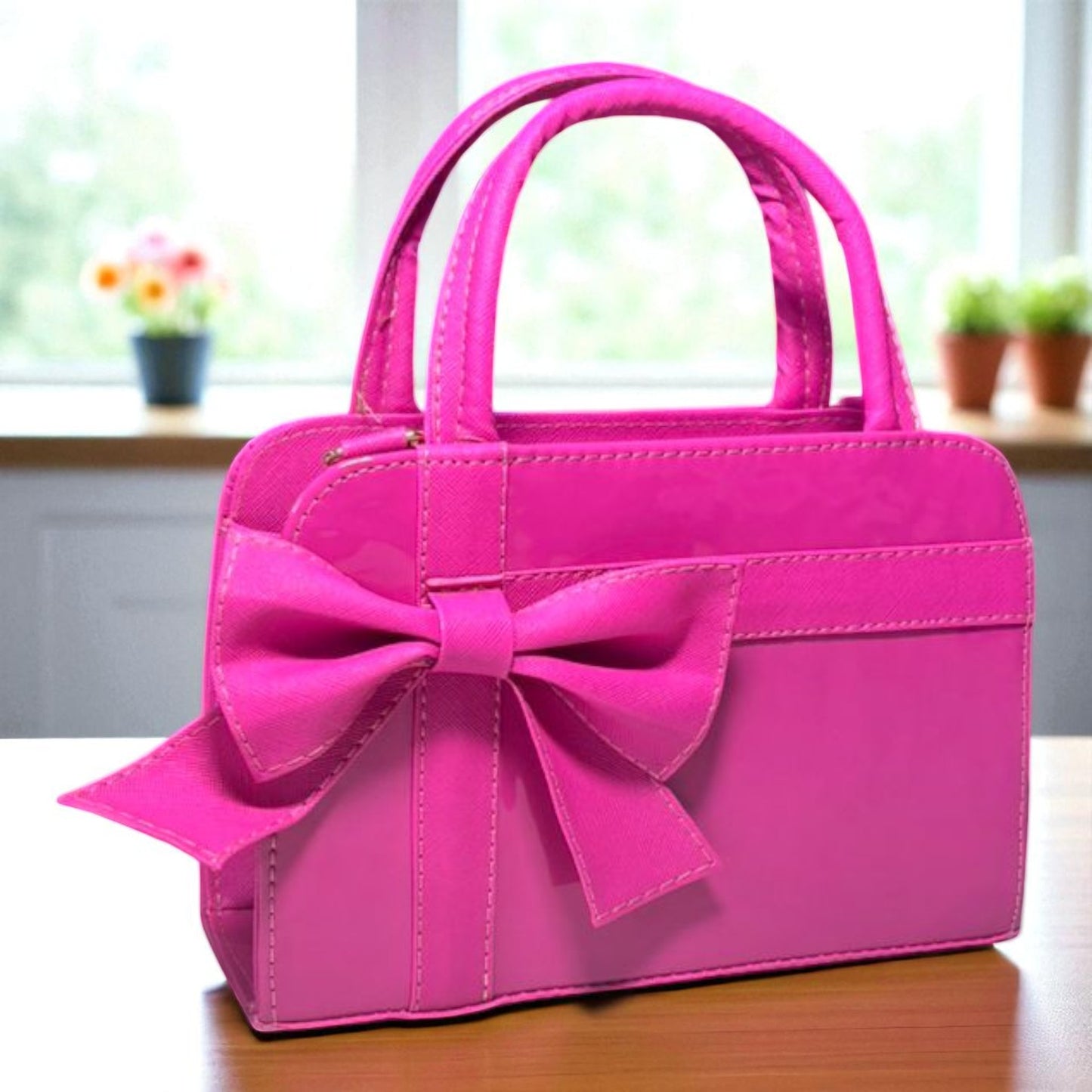 Bolsa ARLETH Mediana Beige con Moño Elegante | Estilo Fino y Moderno | Moda Dama Casual y Formal