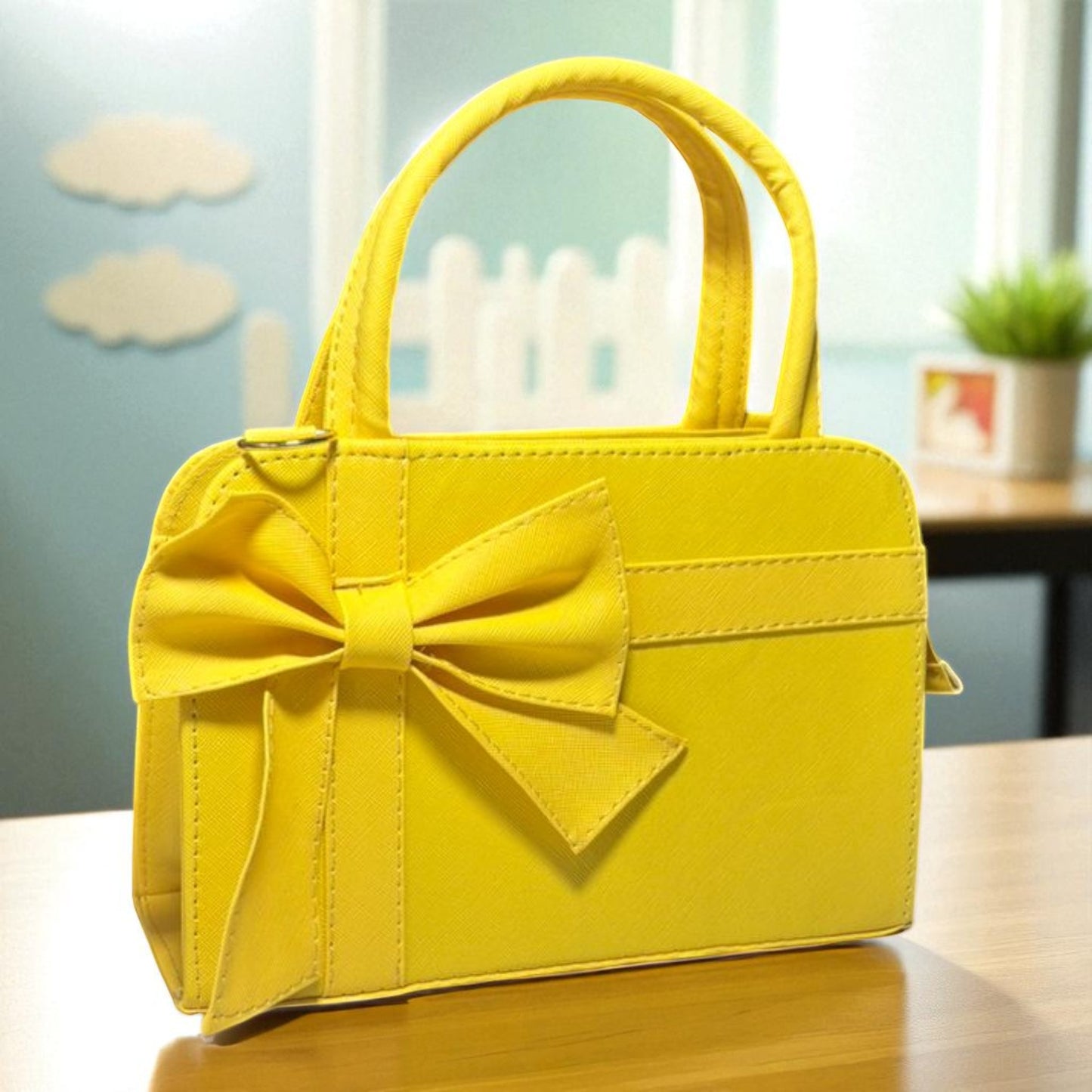 Bolsa ARLETH Mediana Beige con Moño Elegante | Estilo Fino y Moderno | Moda Dama Casual y Formal