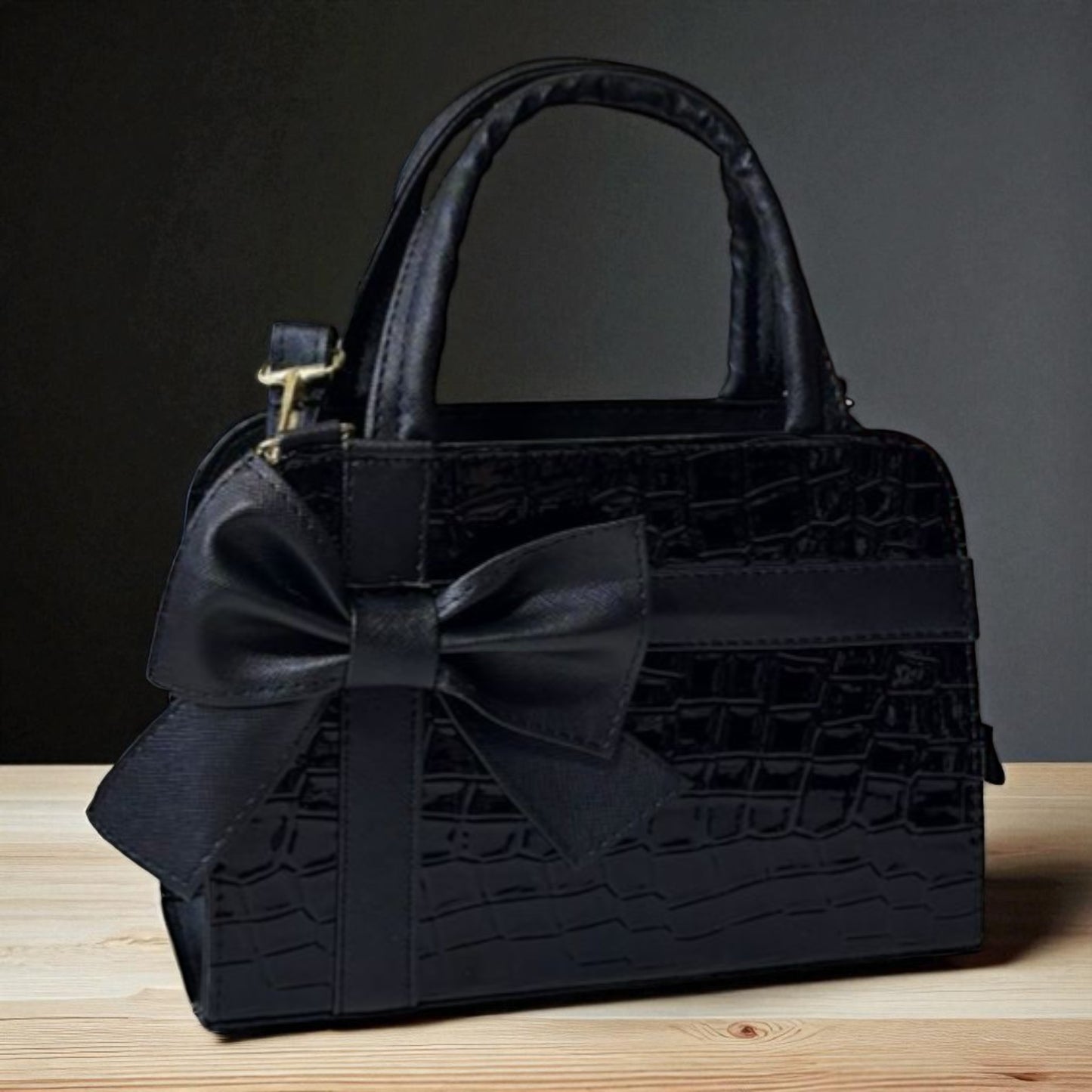 Bolsa ARLETH Mediana Beige con Moño Elegante | Estilo Fino y Moderno | Moda Dama Casual y Formal