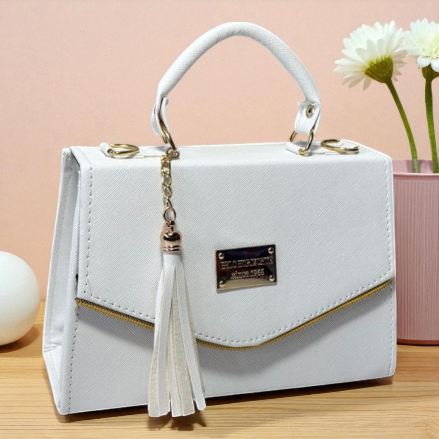 Bolsa ARLETTE Crossbody Azul Rey con Tassel Moderno – Mini Tote Elegante y Juvenil