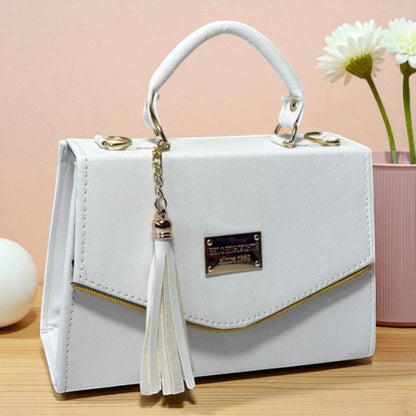 Bolsa ARLETTE Crossbody Azul Rey con Tassel Moderno – Mini Tote Elegante y Juvenil