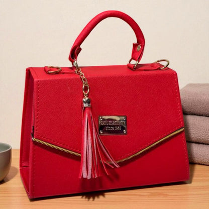 Bolsa ARLETTE Crossbody Azul Rey con Tassel Moderno – Mini Tote Elegante y Juvenil