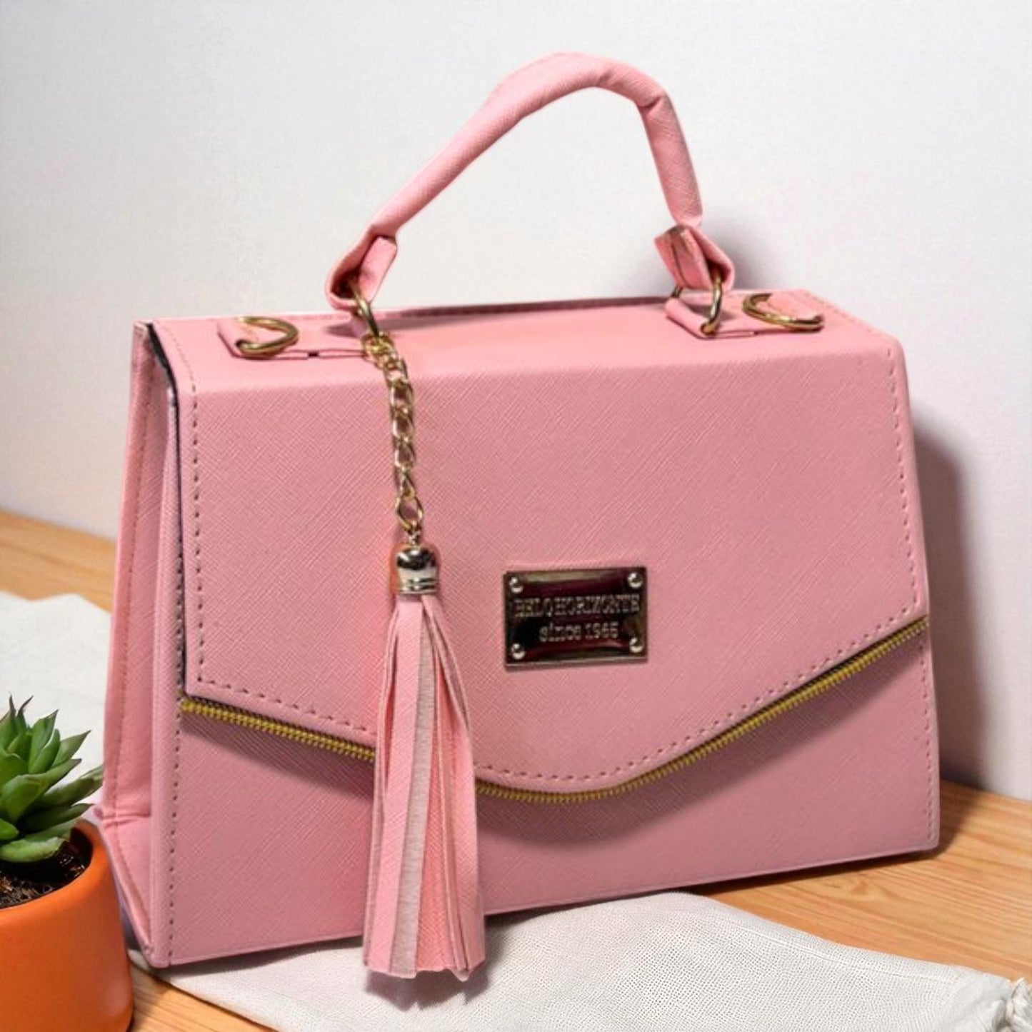 Bolsa ARLETTE Crossbody Azul Rey con Tassel Moderno – Mini Tote Elegante y Juvenil