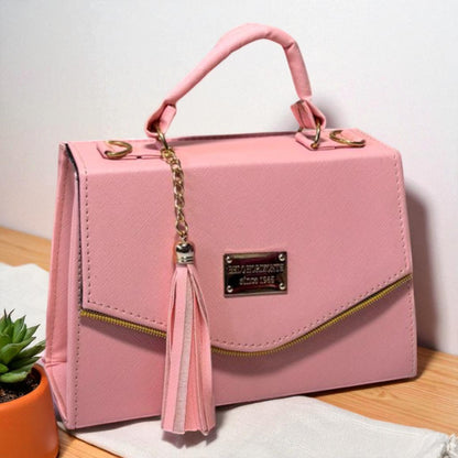 Bolsa ARLETTE Crossbody Azul Rey con Tassel Moderno – Mini Tote Elegante y Juvenil