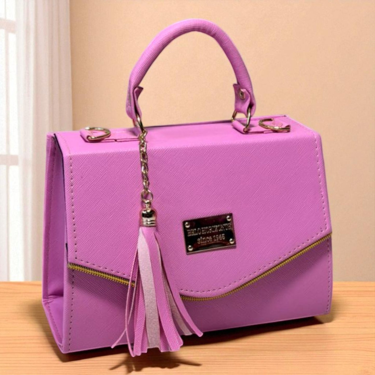 Bolsa ARLETTE Crossbody Azul Rey con Tassel Moderno – Mini Tote Elegante y Juvenil