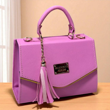 Bolsa ARLETTE Crossbody Azul Rey con Tassel Moderno – Mini Tote Elegante y Juvenil