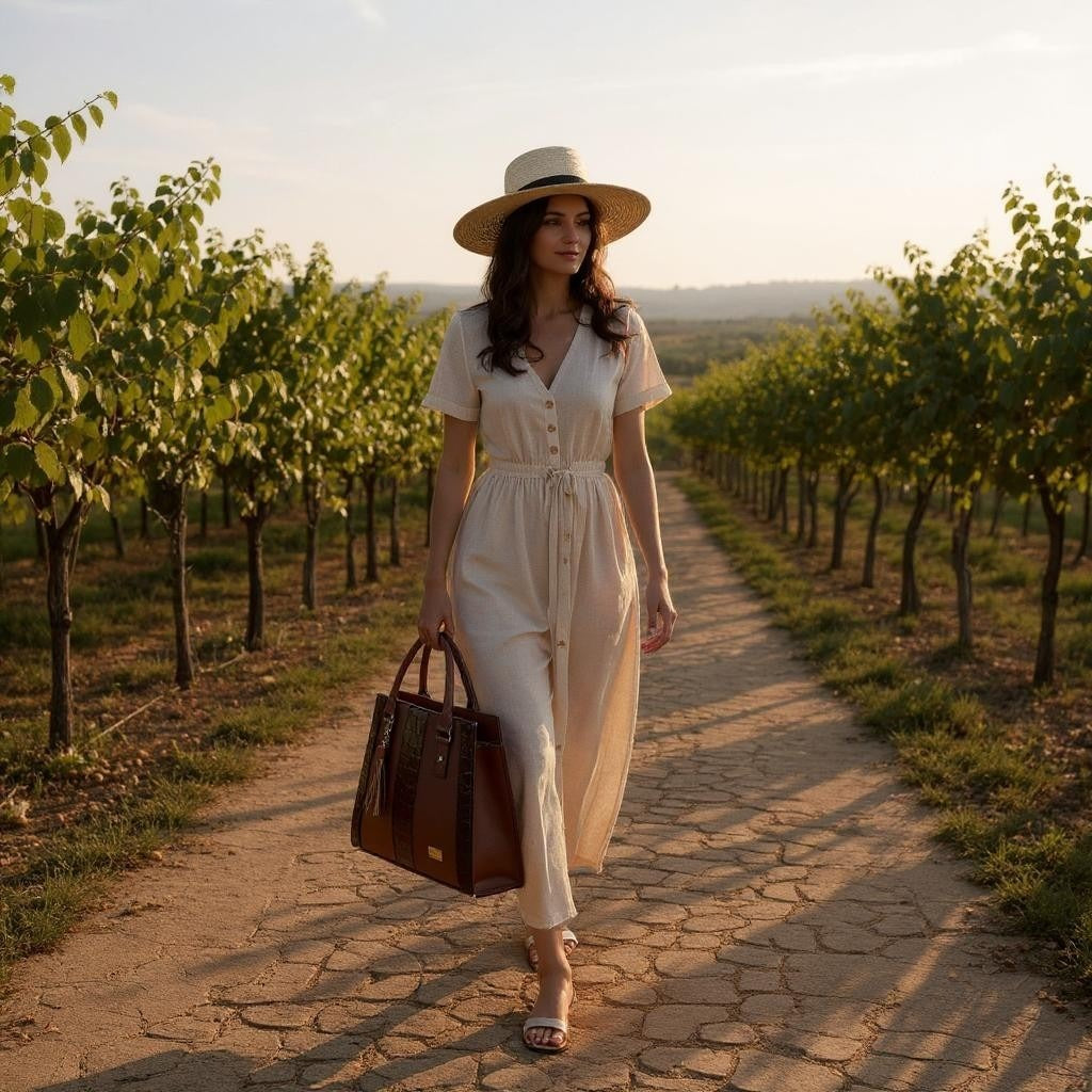 Bolsa negra ASTRID elegante en cuero vegano croco, asas firmes y tassel