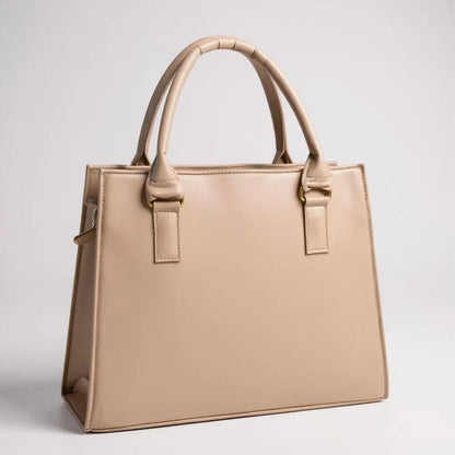 Bolsa negra ASTRID elegante en cuero vegano croco, asas firmes y tassel