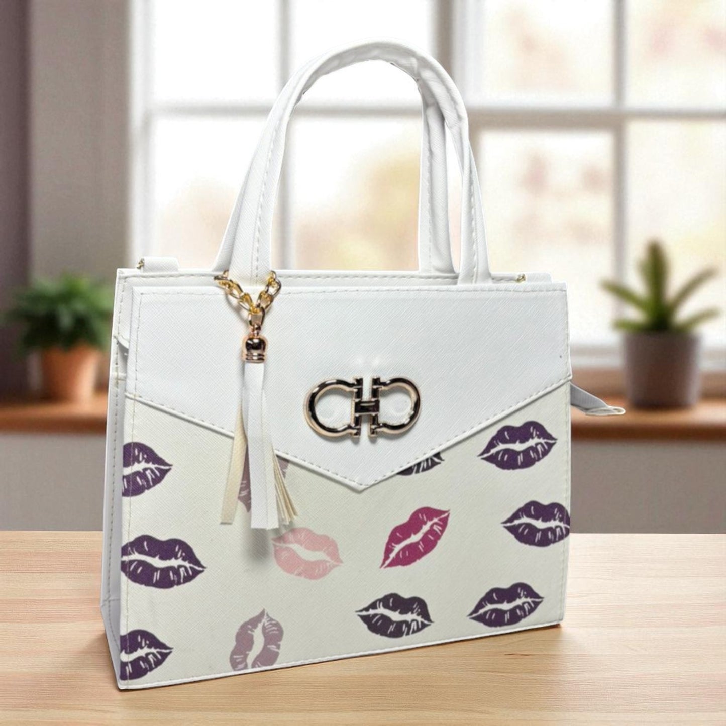 Bolsa BELINDA Mediana Roja con Estampado de Cerezas | Moderna y Juvenil | Moda Dama Casual y Divertida