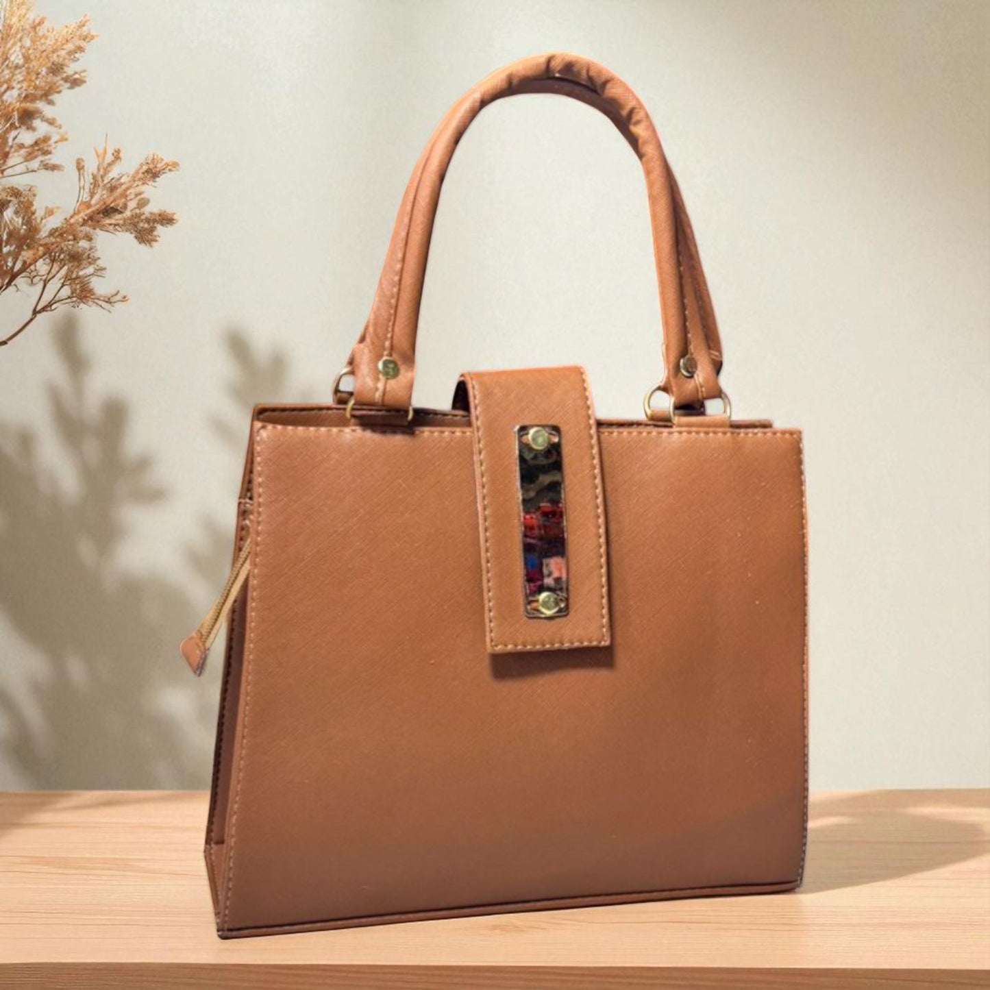 Bolsa BERENICE Mediana Color Vino Elegante | Moda Dama Formal y Casual | Ideal Oficina y Eventos