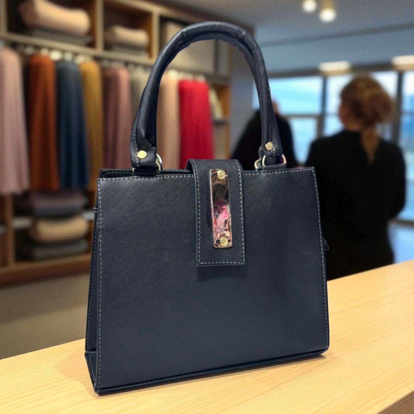 Bolsa BERENICE Mediana Color Vino Elegante | Moda Dama Formal y Casual | Ideal Oficina y Eventos