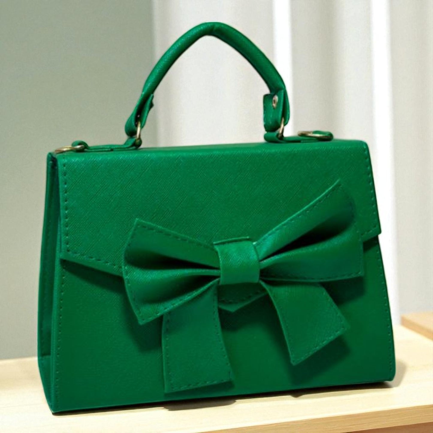 Bolsa BETSABE Crossbody Roja con Moño Grande – Mini Tote Elegante y Femenino