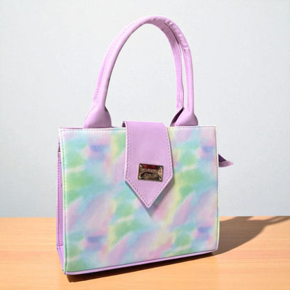 Bolsa CELESTE Mediana Pastel Tie Dye Acuarela | Moderna y Juvenil | Moda Dama Casual y Elegante