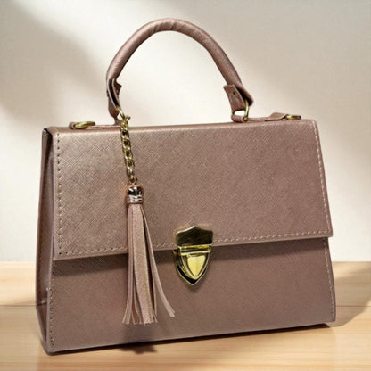 Bolsa CINTHIA Crossbody Rosa con Tassel Elegante – Mini Tote Femenino y Moderno