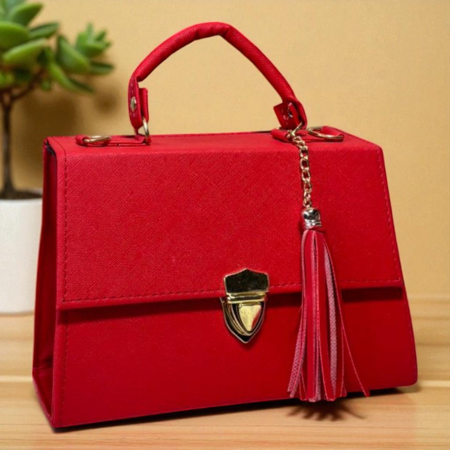 Bolsa CINTHIA Crossbody Rosa con Tassel Elegante – Mini Tote Femenino y Moderno