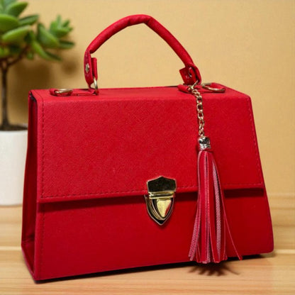 Bolsa CINTHIA Crossbody Rosa con Tassel Elegante – Mini Tote Femenino y Moderno