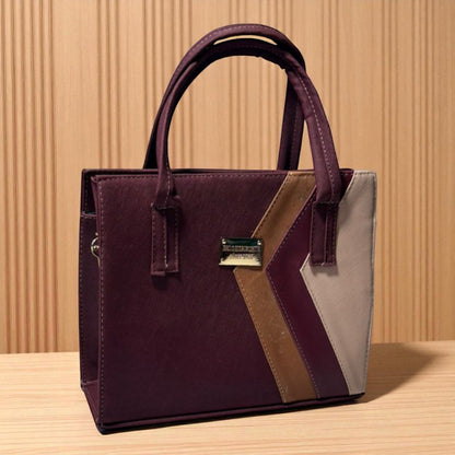 Bolsa CLARA Mediana Azul Marino con Detalles Rojo y Blanco | Elegante y Moderna | Moda Dama Casual y Oficina