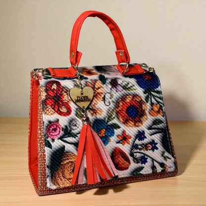 Bolsa CONCEPCION Crossbody Artesanal con Bordado Floral Multicolor – Mini Tote Mexicano de Moda