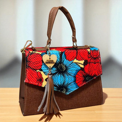 Bolsa CONCEPCION Crossbody Artesanal con Bordado Floral Multicolor – Mini Tote Mexicano de Moda