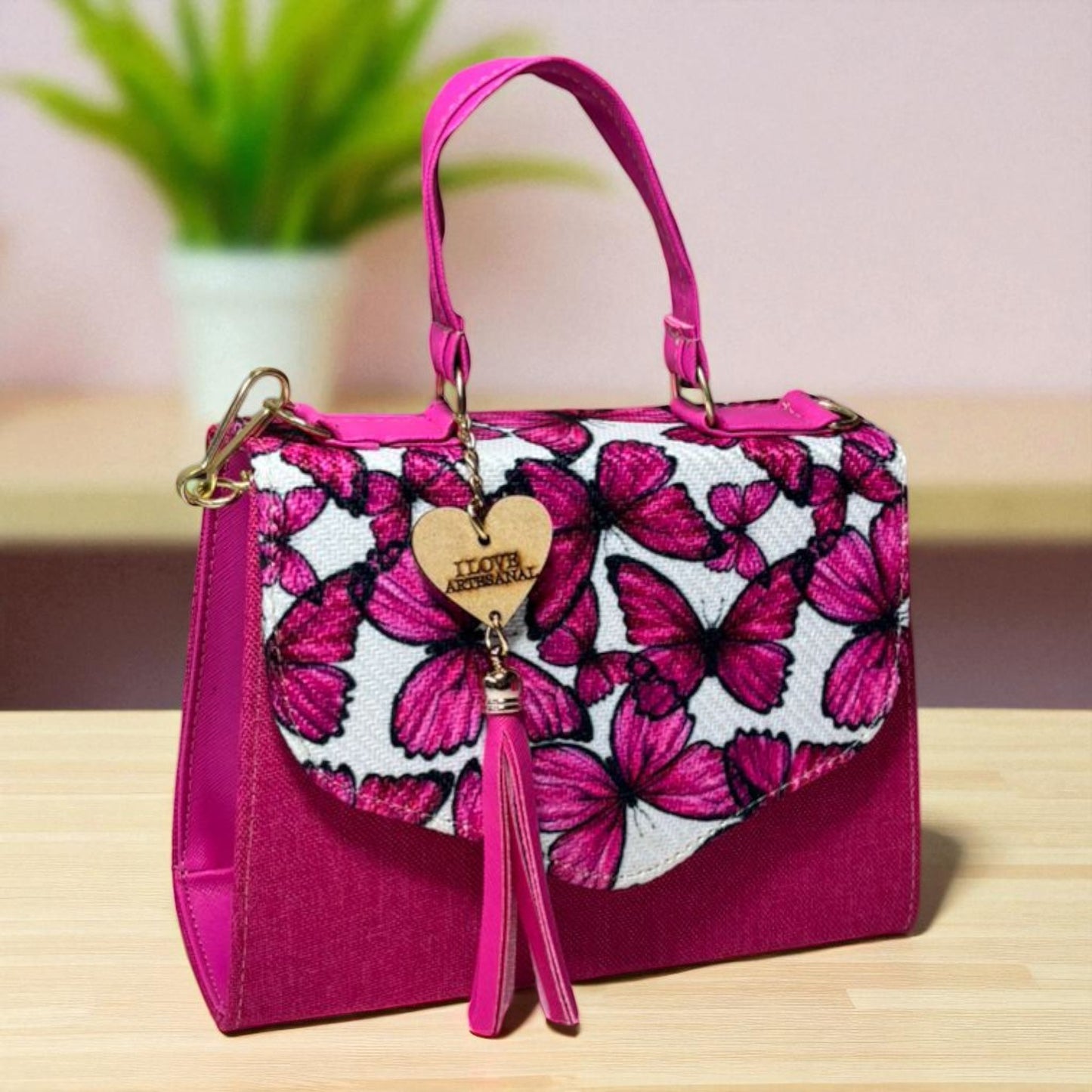 Bolsa CONCEPCION Crossbody Artesanal con Bordado Floral Multicolor – Mini Tote Mexicano de Moda