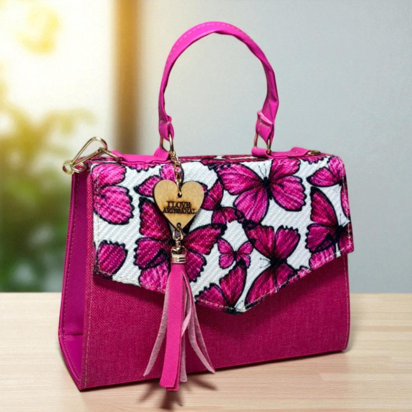 Bolsa CONCEPCION Crossbody Artesanal con Bordado Floral Multicolor – Mini Tote Mexicano de Moda