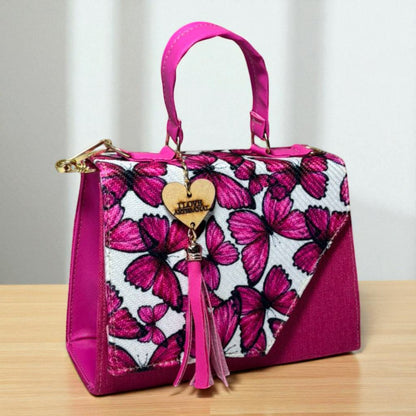 Bolsa CONCEPCION Crossbody Artesanal con Bordado Floral Multicolor – Mini Tote Mexicano de Moda