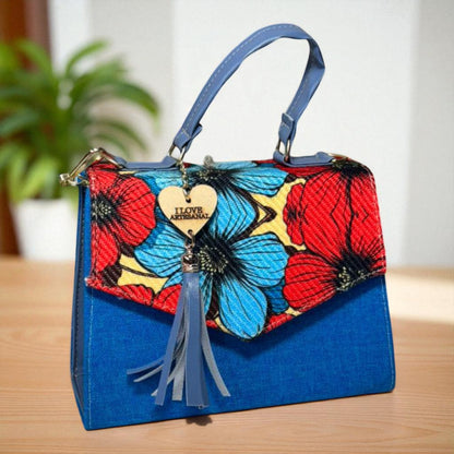 Bolsa CONCEPCION Crossbody Artesanal con Bordado Floral Multicolor – Mini Tote Mexicano de Moda